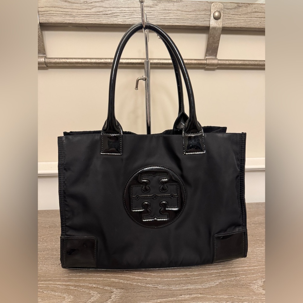 Tory Burch Black Nylon Tote